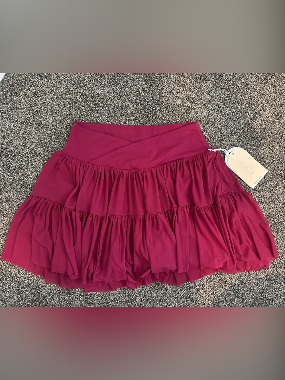 Blogilates Ballerina Skort in Burgandy NWT